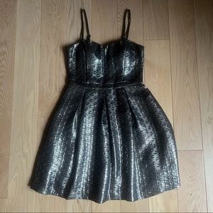 Guess Silver Metallic Dress